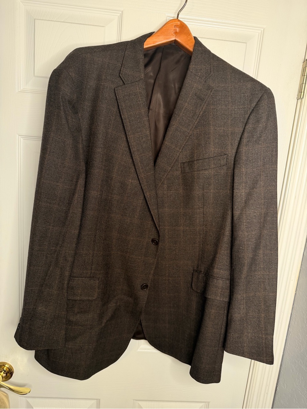 Daniel Cremieux Brown Plaid Sport Coat